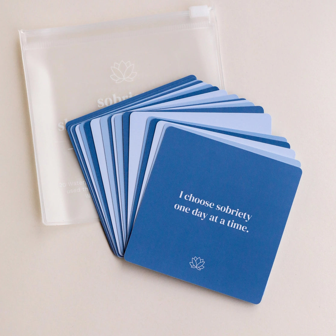 Sobriety Shower Affirmation Cards