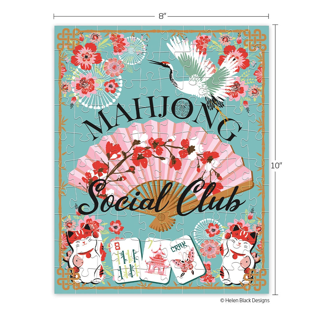 Mahjong Social Club 100 Piece Puzzle Snax Secondary image