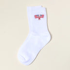 Embroidered Crew Socks