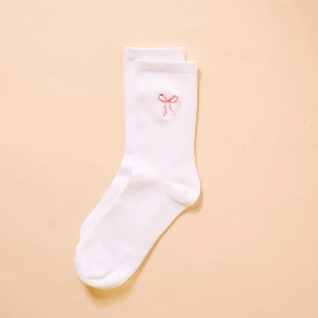 Embroidered Crew Socks