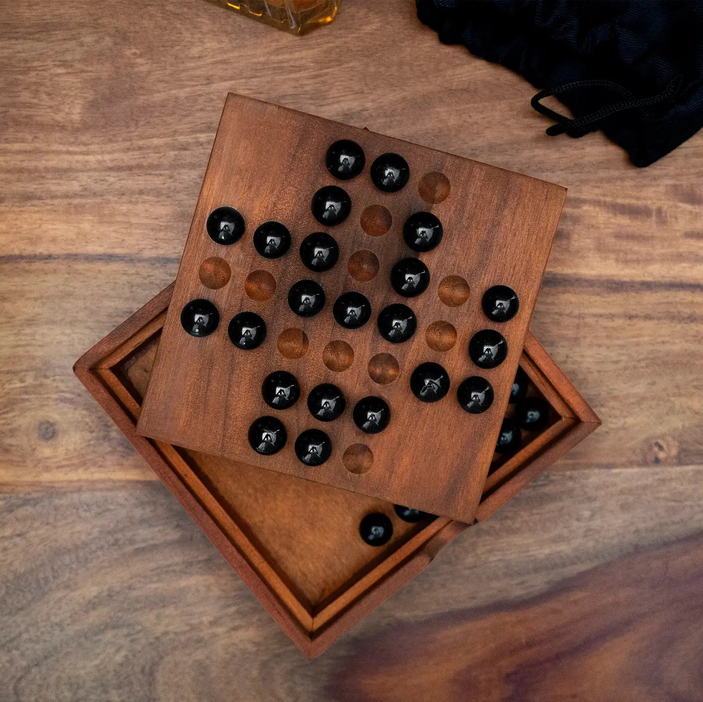 Solitaire Wooden Deluxe Game Board Secondary image