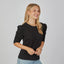 Erin Gray Sophie Ruched Elbow Length Tee