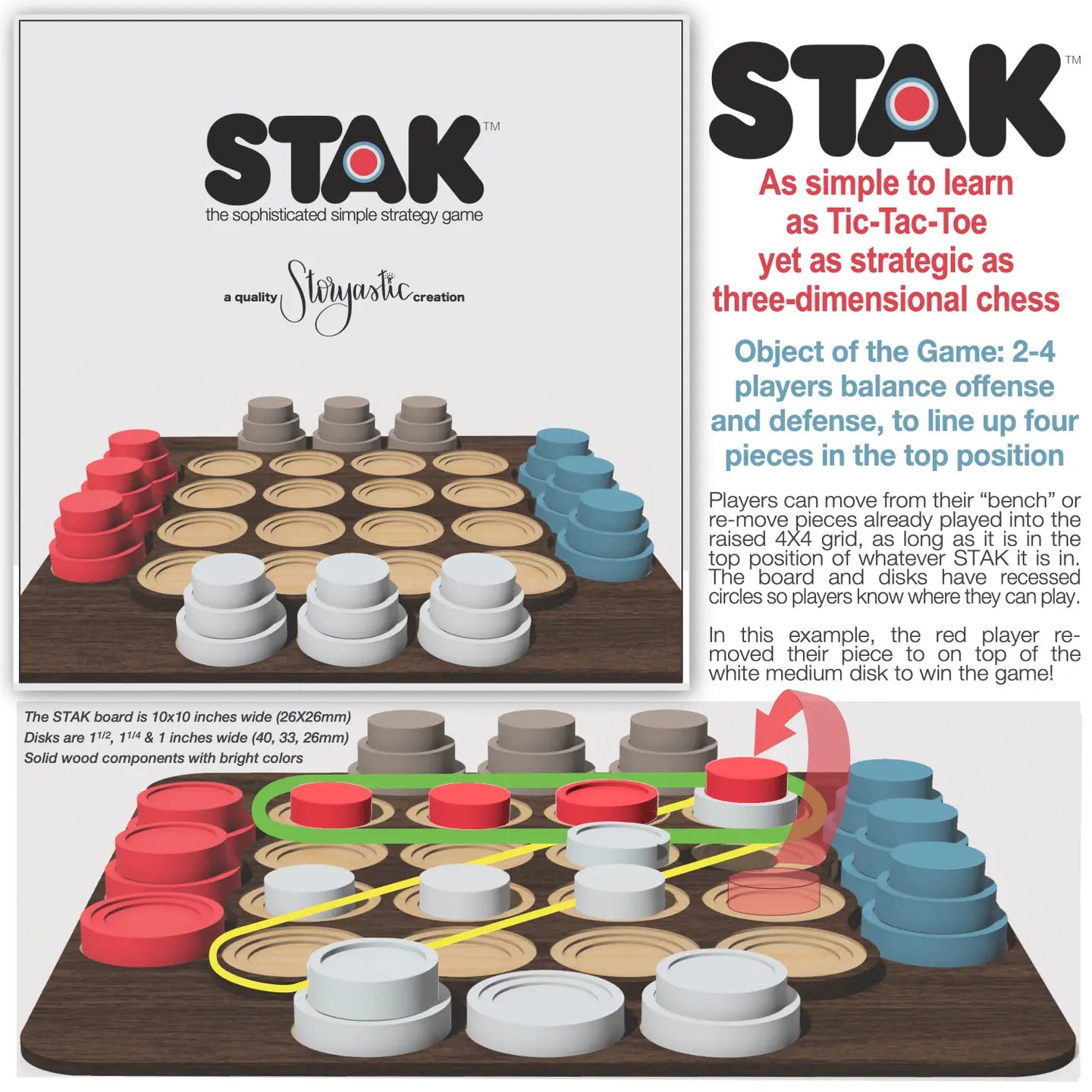 STAK : The Sophisticated Simple Strategy Game