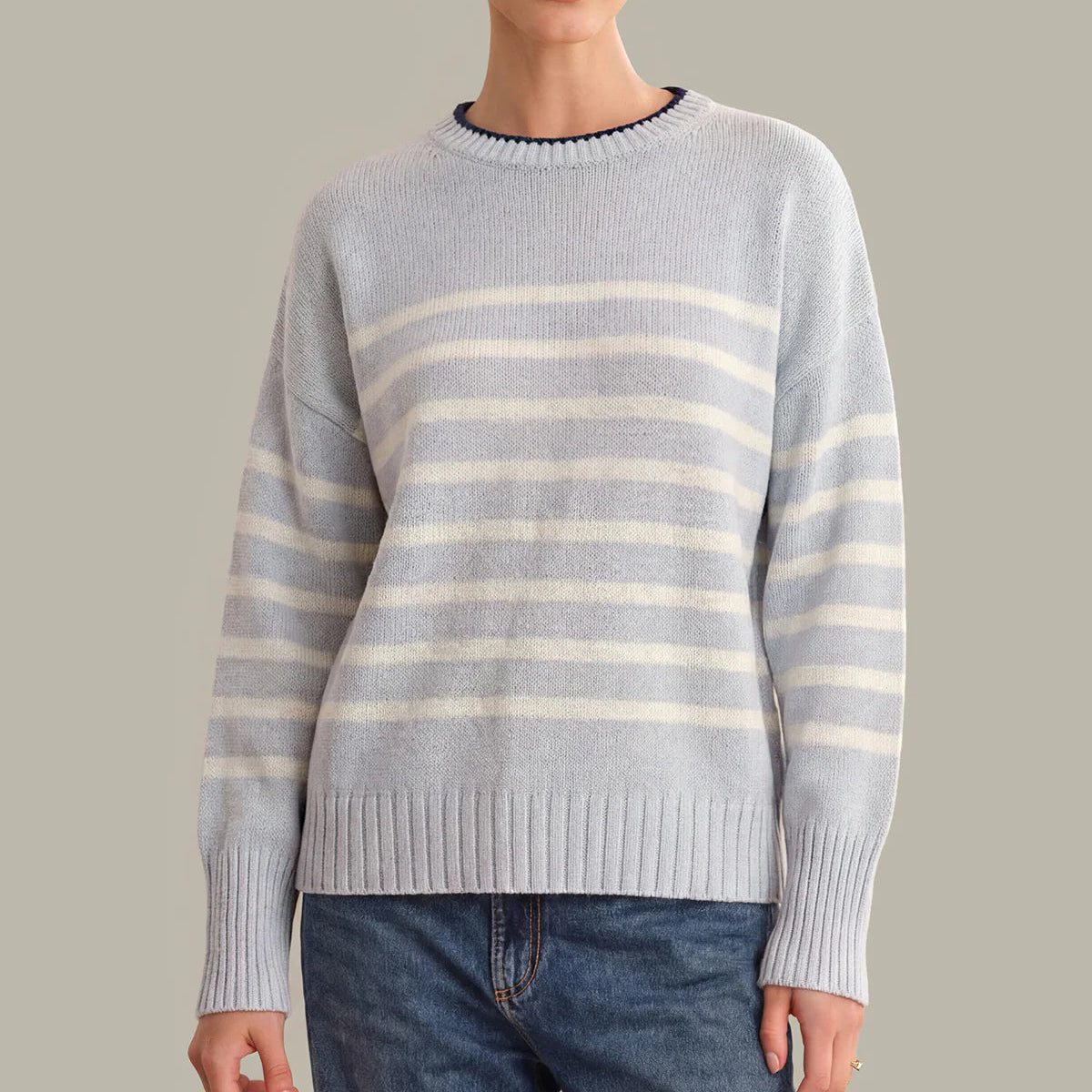 Sterling Stripe Crew Neck Sweater Secondary image