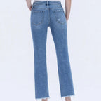 Vervet Mid Rise Cropped Straight Jeans