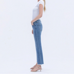 Vervet Mid Rise Cropped Straight Jeans