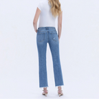 Vervet Mid Rise Cropped Straight Jeans