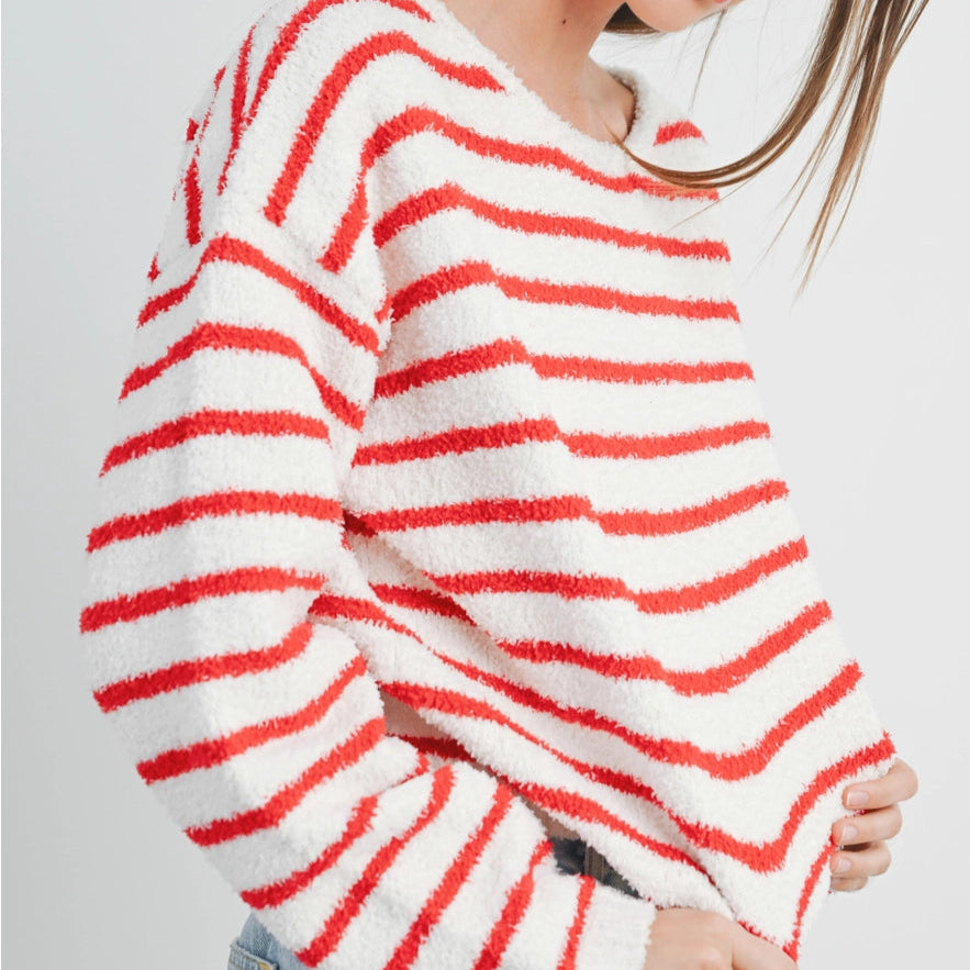 Cozy Striped Knit Sweater