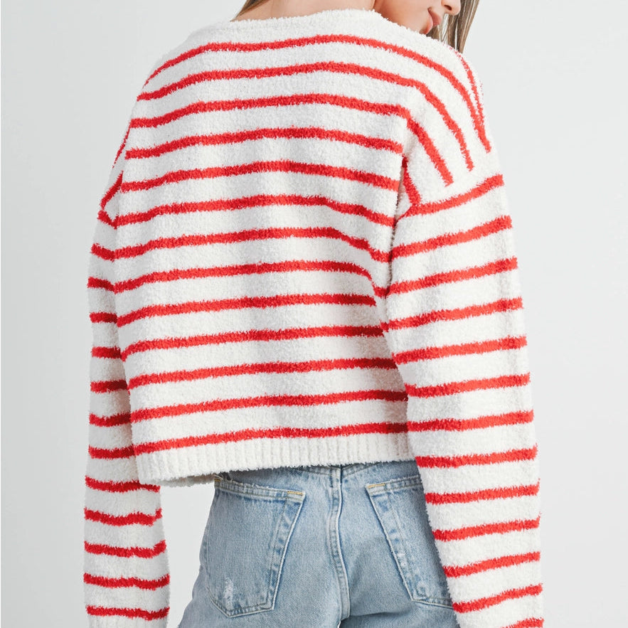 Cozy Striped Knit Sweater