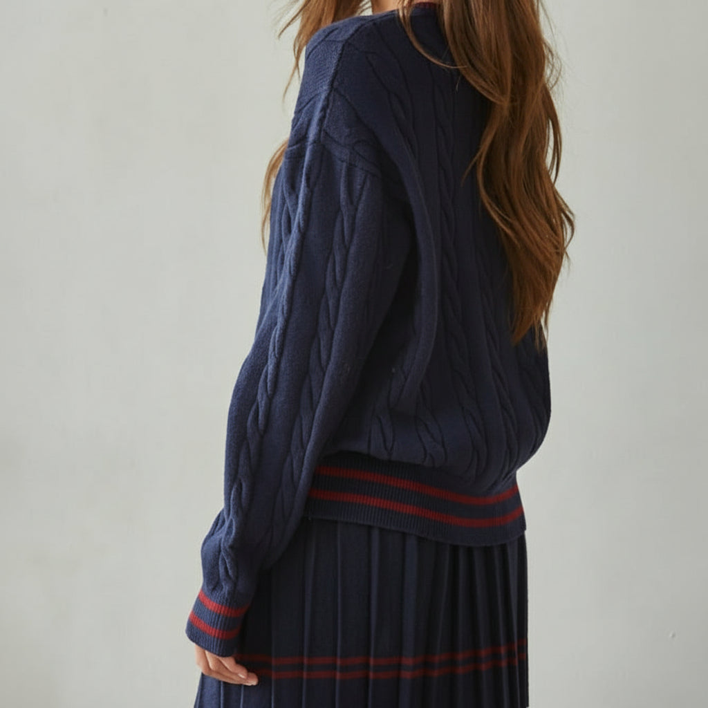 Chatham Cable Knit Pullover Sweater