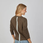 Erin Gray Relaxed Crew With Stripe