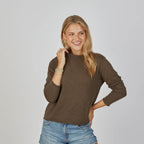Erin Gray Relaxed Crew With Stripe