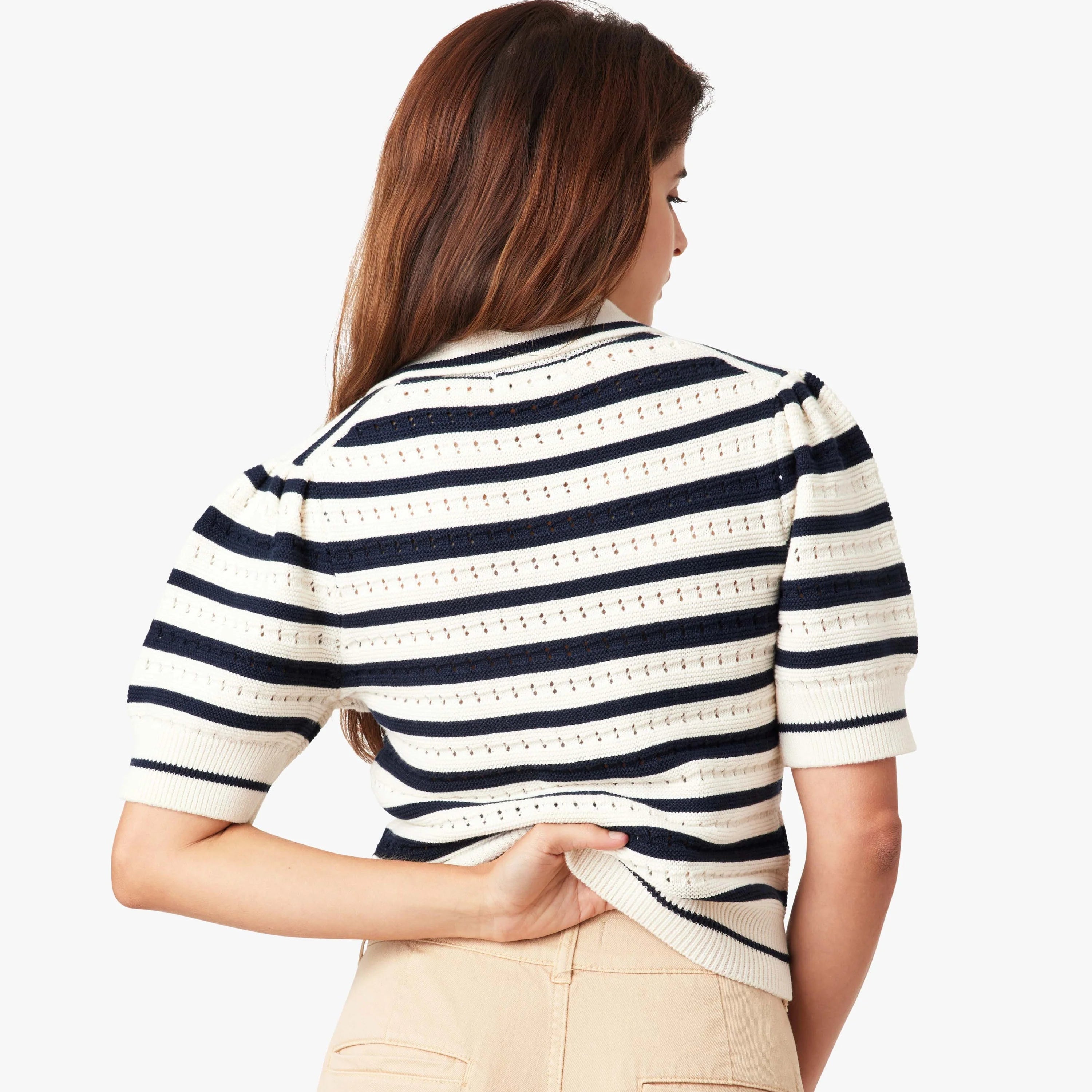 Striped Polo Sweater