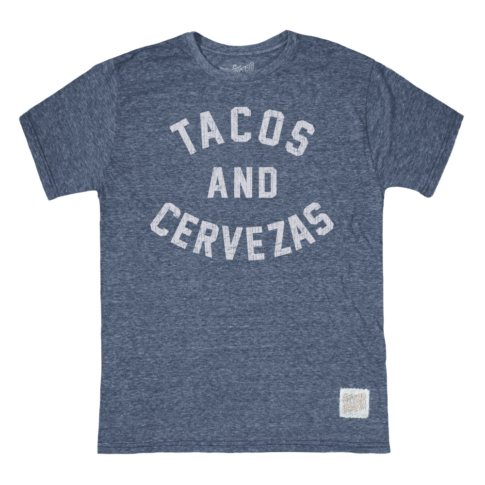 Retro Brand Textured Triblend Tee - Tacos & Cervezas