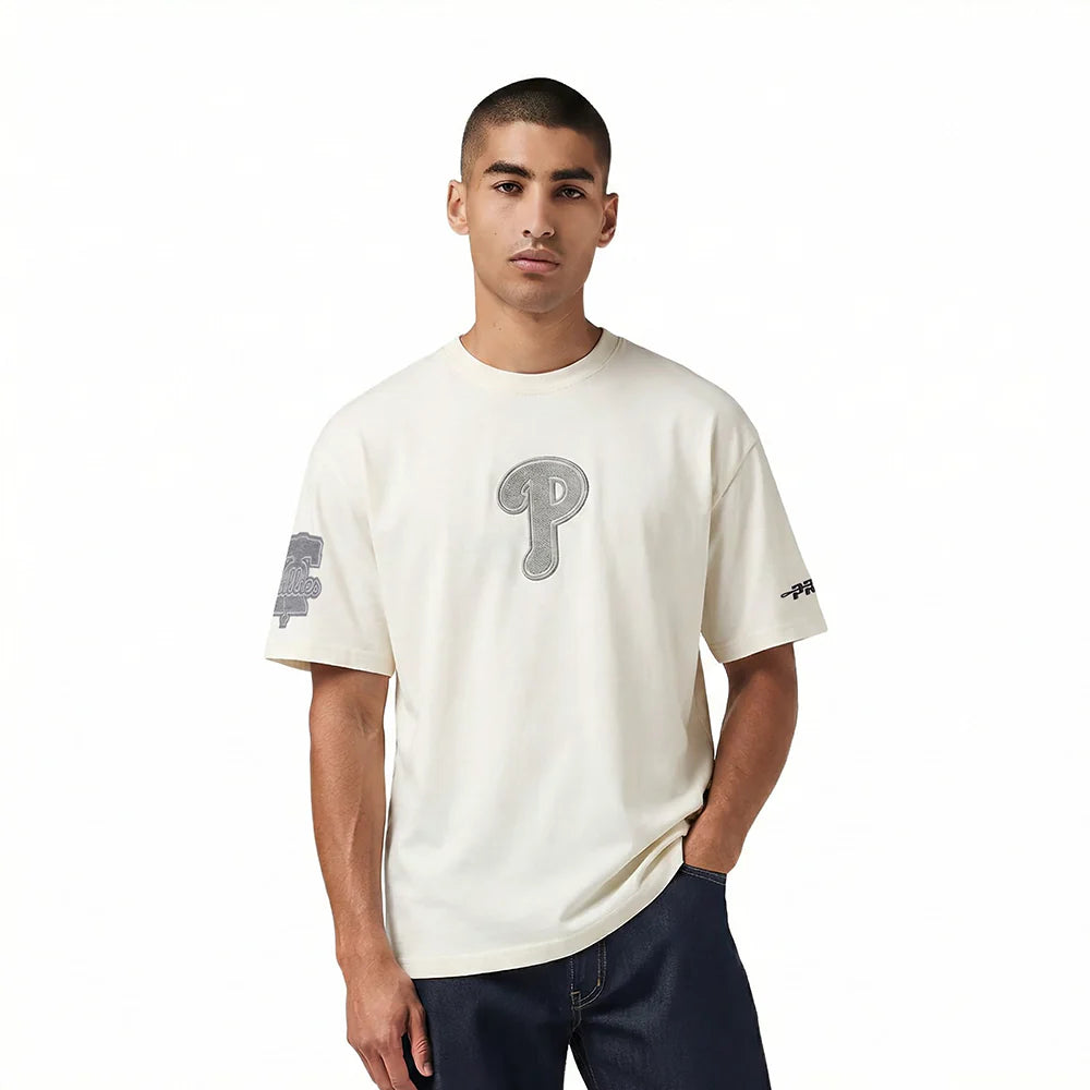 MLB Philadelphia Phillies Reverse French Terry Men's Cotton Jersey Drop Shoulder Top Main image