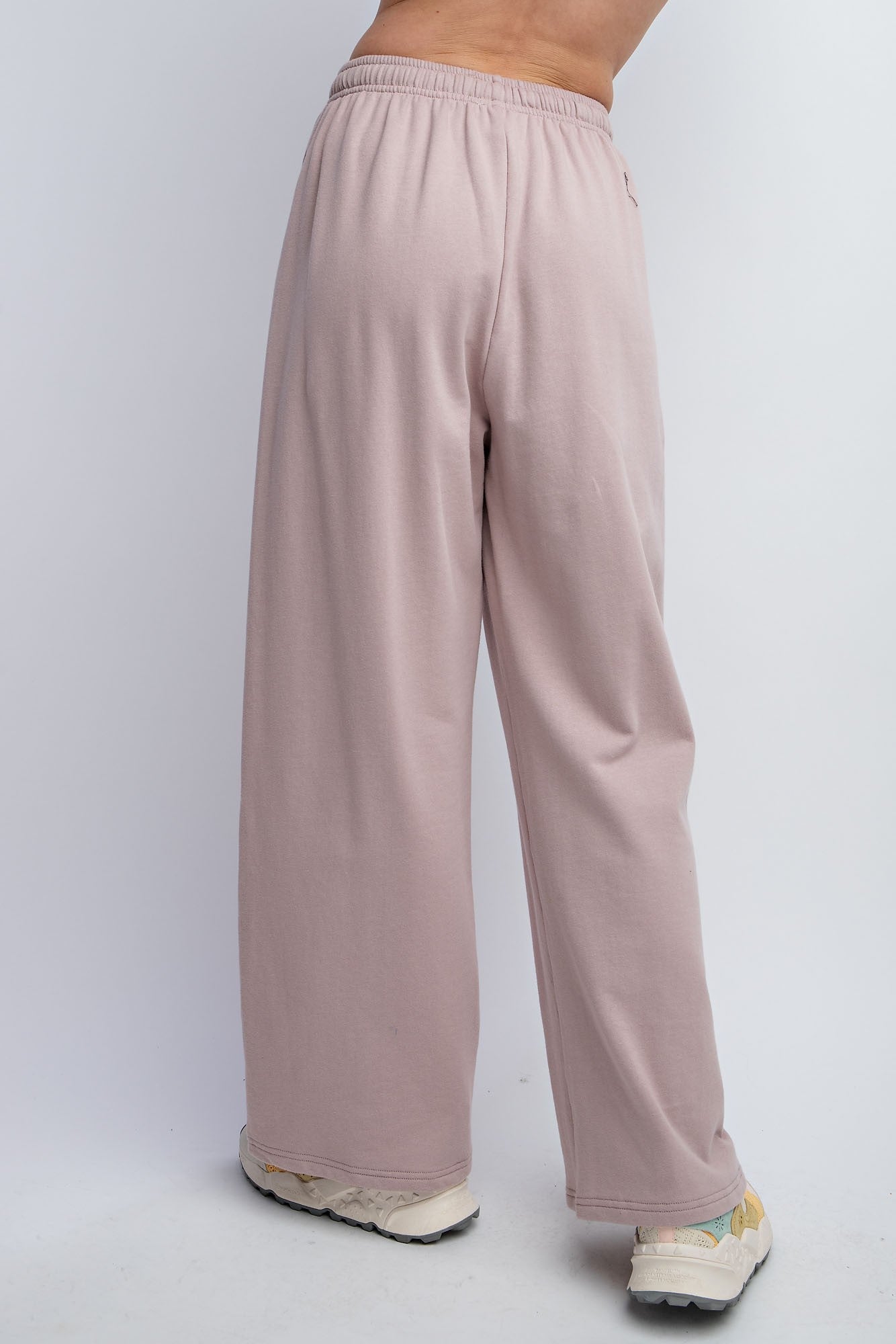 Wide Leg Terry Knit Pants