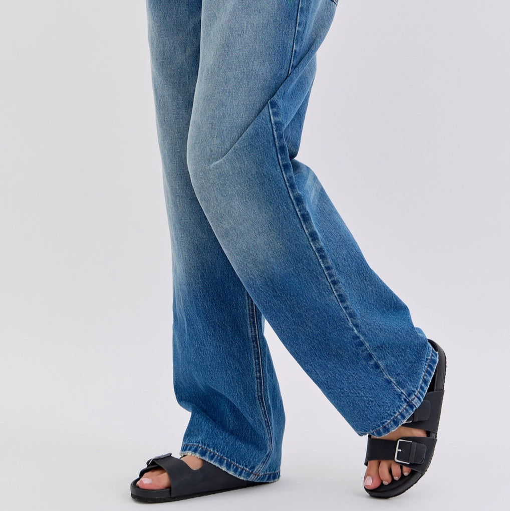 Tie-Waist Slouch Jean
