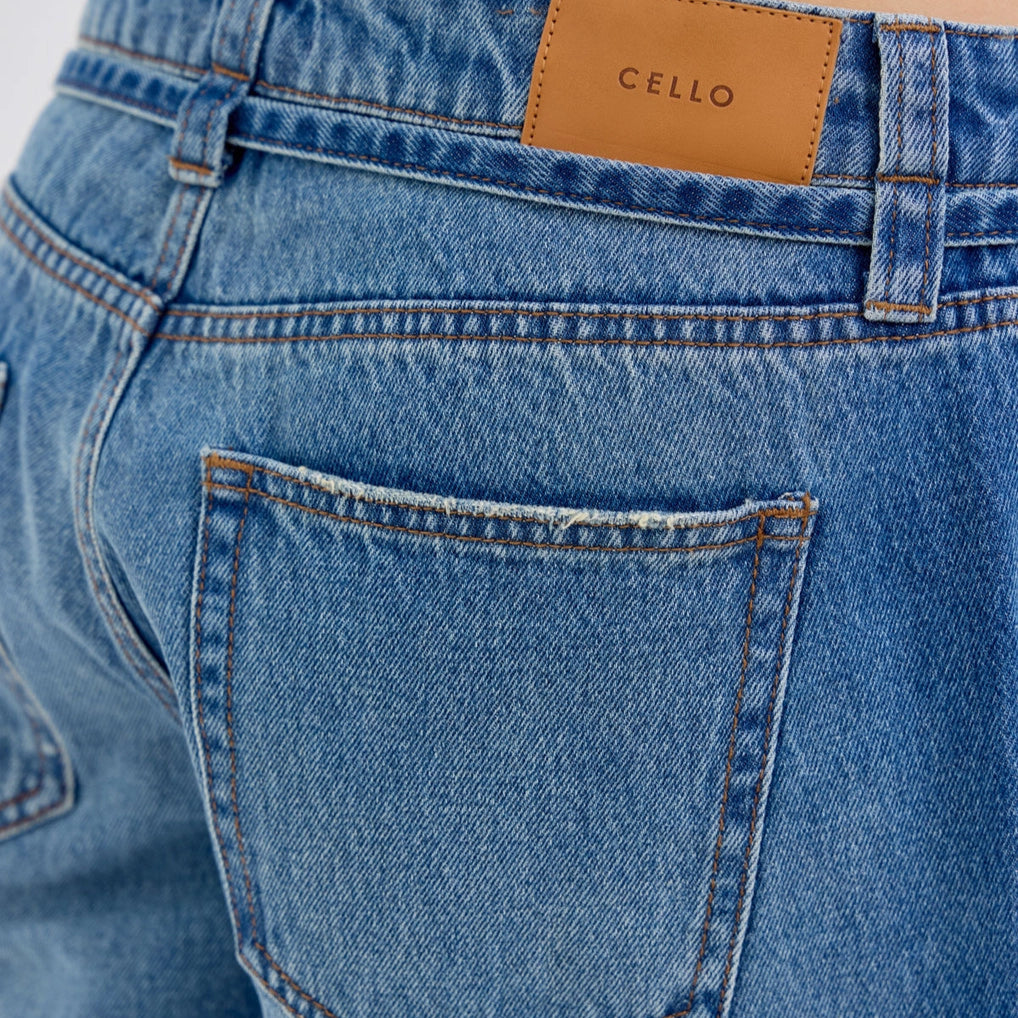 Tie-Waist Slouch Jean