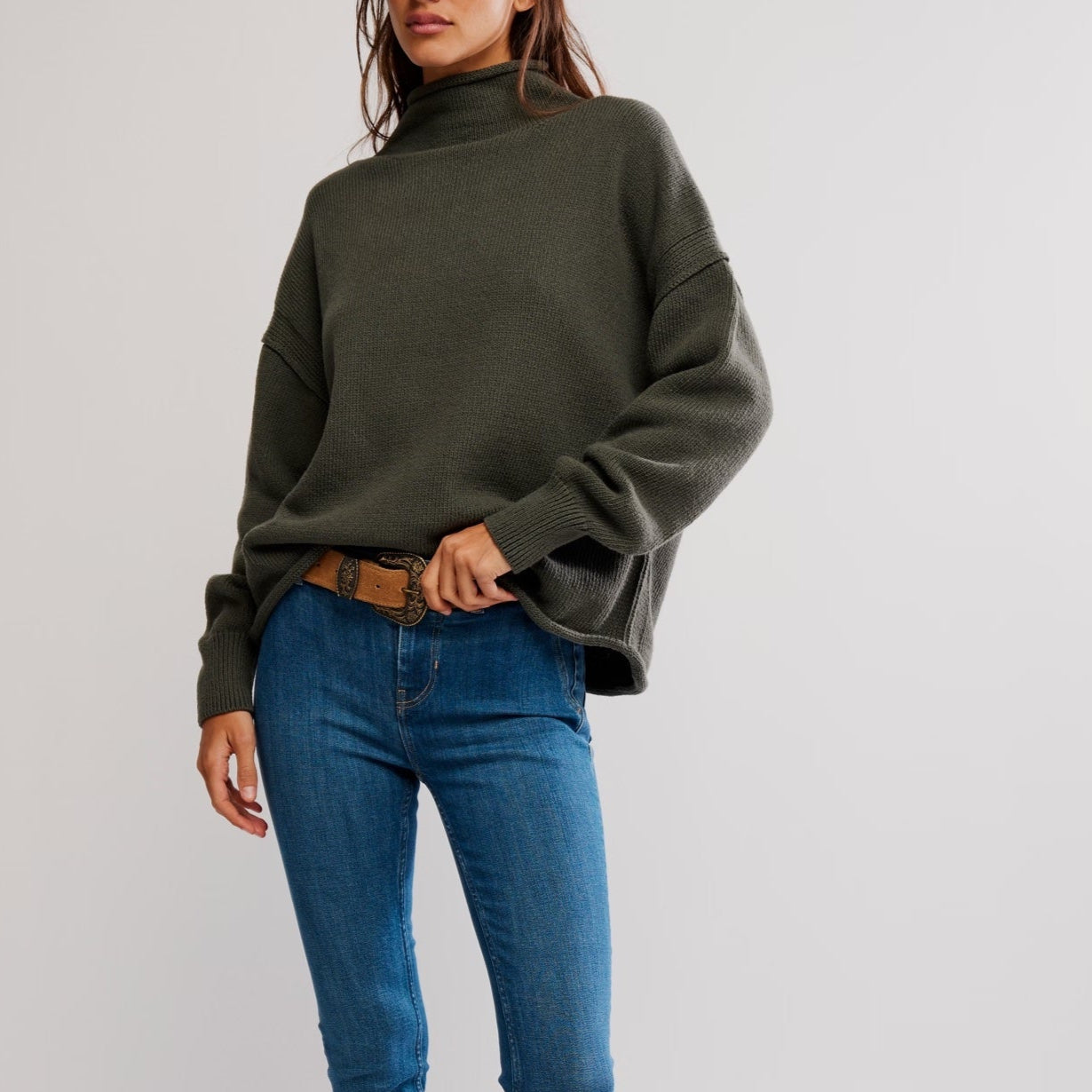 Free People Torres Roll Neck Sweater