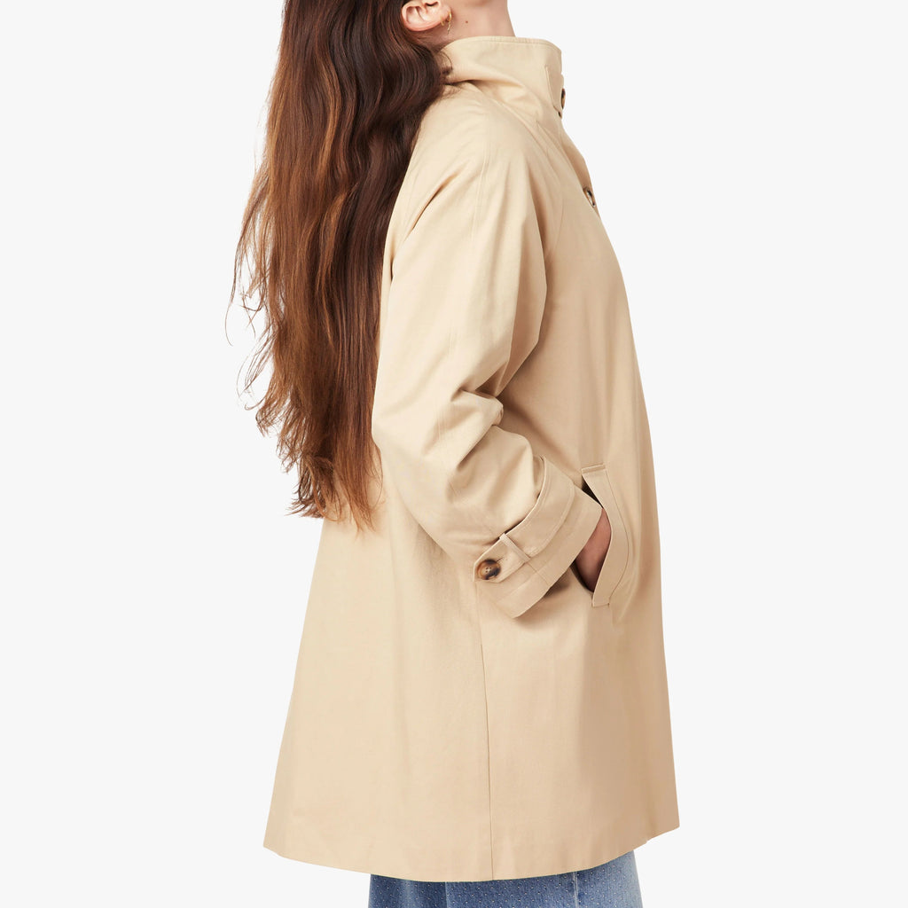 High Neck Trench Coat