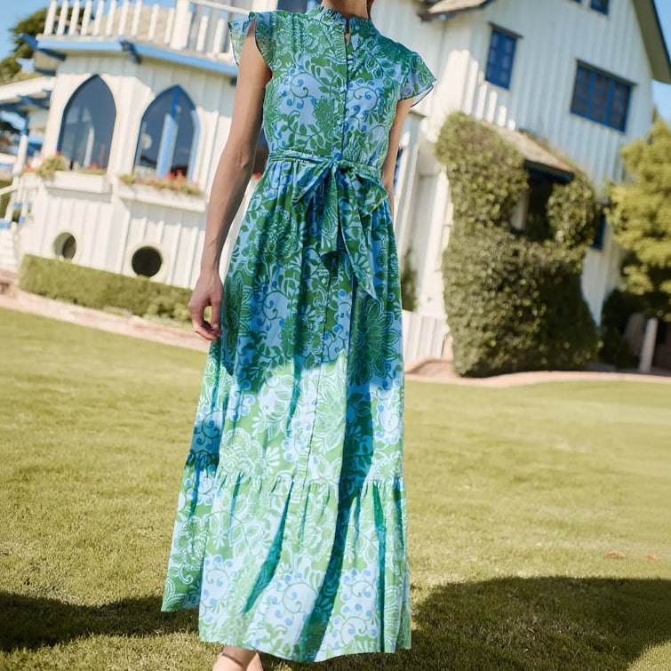 Tressa Floral Riah Button Down Maxi