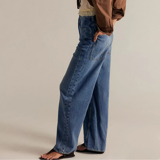 Free People Truro Baggy Puddle Jeans