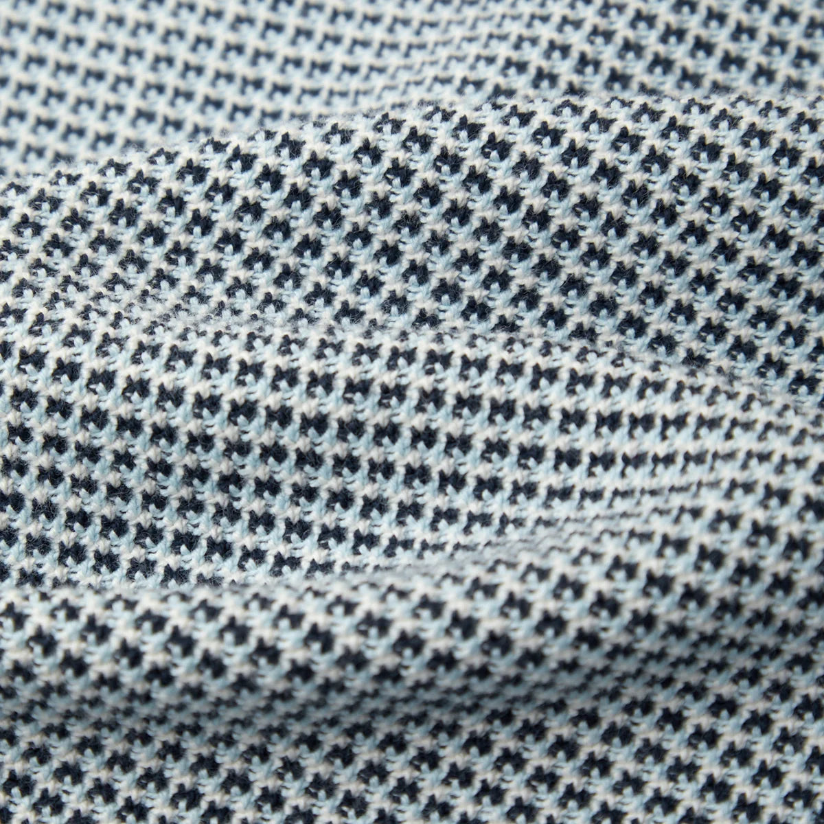 Tweed Like Puff Sleeve Henley