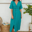 Linen Twist Front Sleeveless Maxi Dress