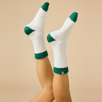 Softies Marshmallow Two-Tone Crew Socks