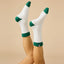 Softies Marshmallow Two-Tone Crew Socks