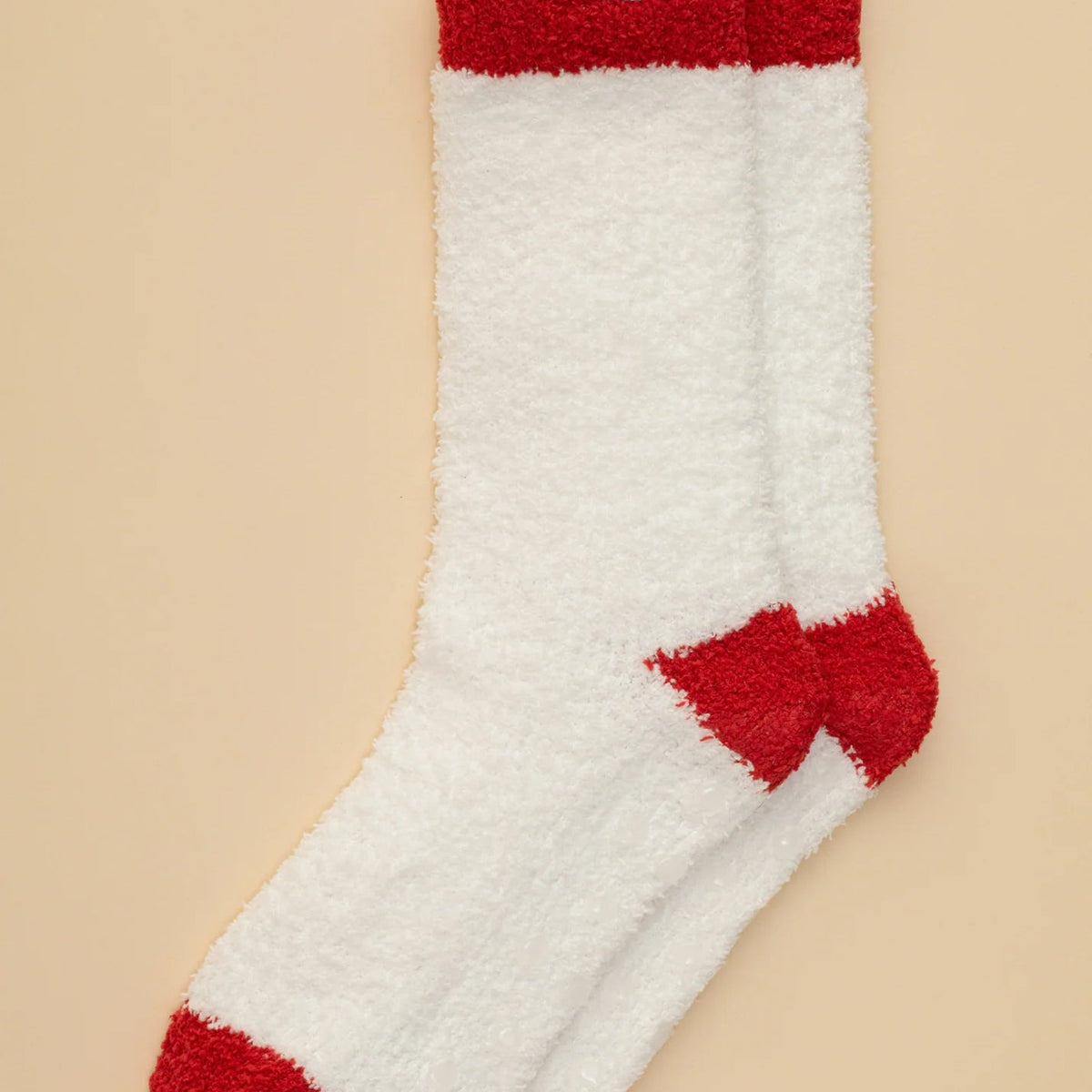Softies Marshmallow Two-Tone Crew Socks
