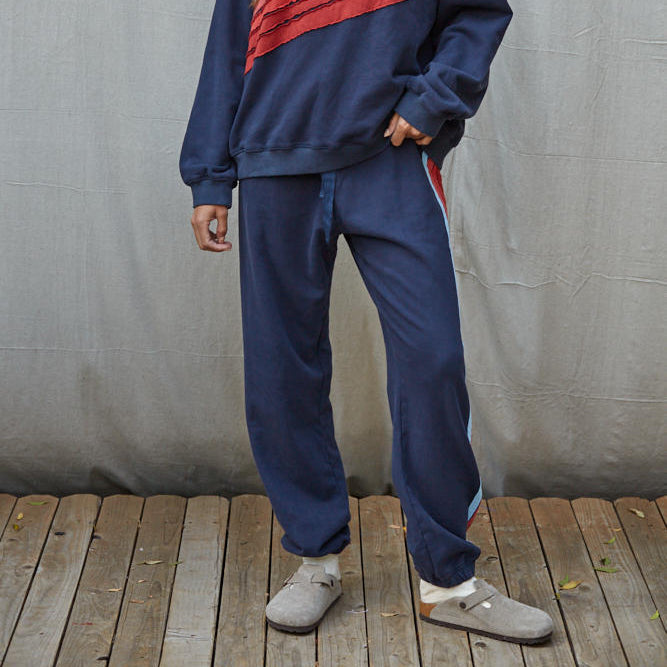 Finish Line Retro Stripe Knit Joggers