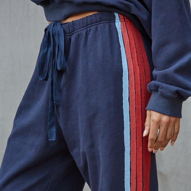 Finish Line Retro Stripe Knit Joggers