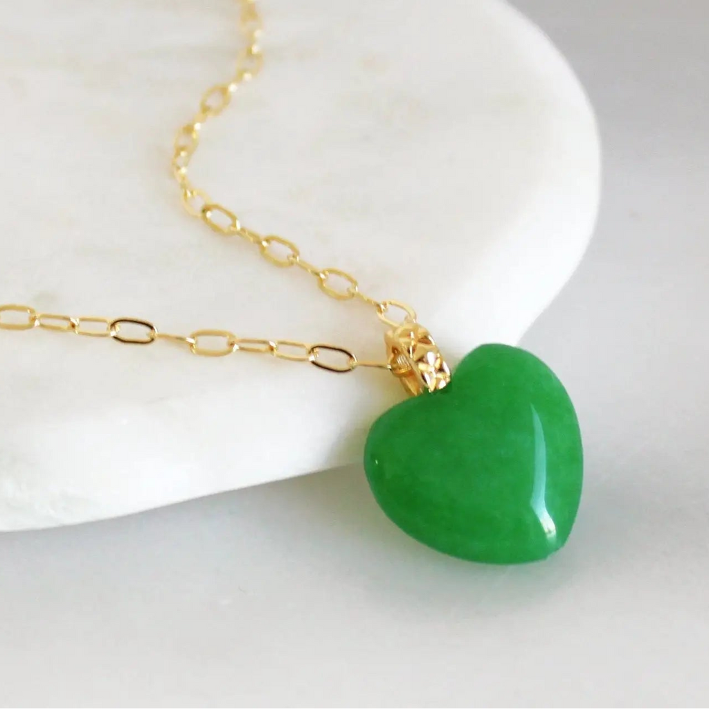 Verde Heart Pendant Necklace