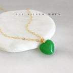 Verde Heart Pendant Necklace
