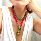 Verde Heart Pendant Necklace