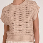 Clover Open Knit Vest