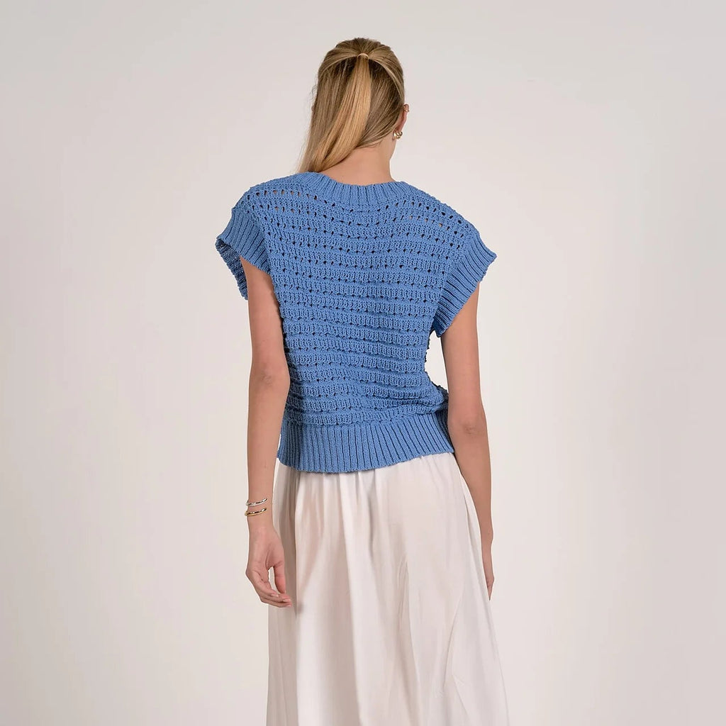 Clover Open Knit Vest