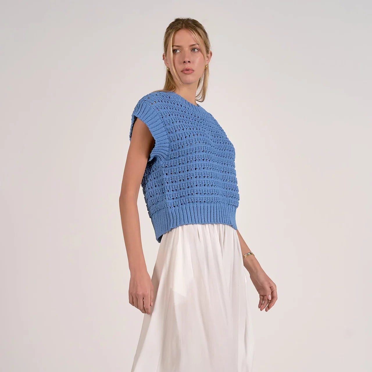 Clover Open Knit Vest Secondary image