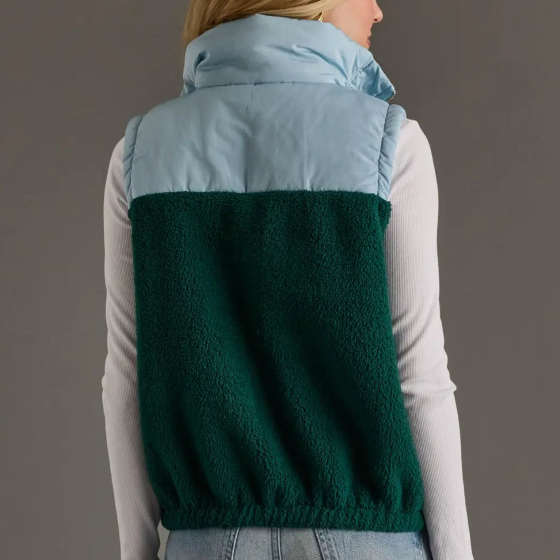 Light Blue & Green Vest