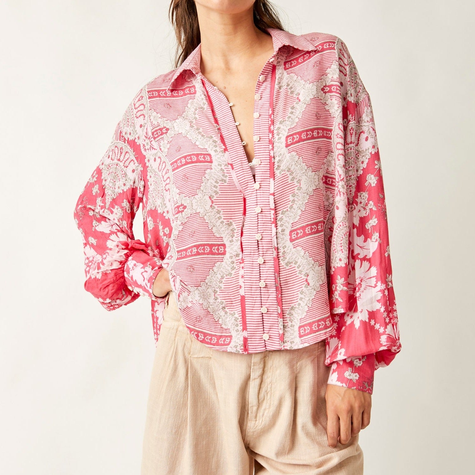 Free People Virgo Baby Button Down
