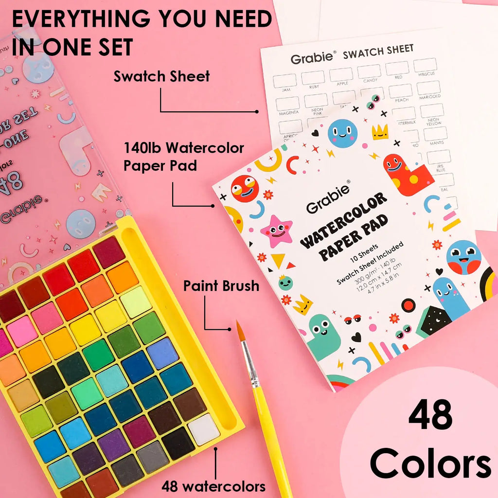 Watercolor Set of 48