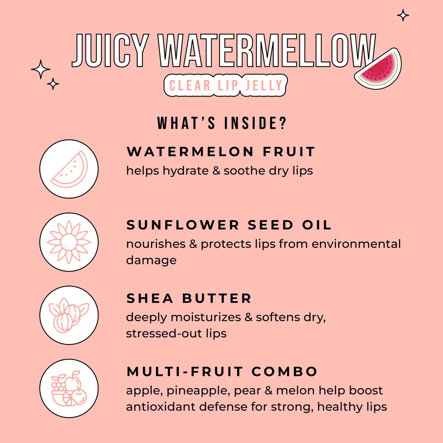 Juicy Watermellow Clear Lip Jelly