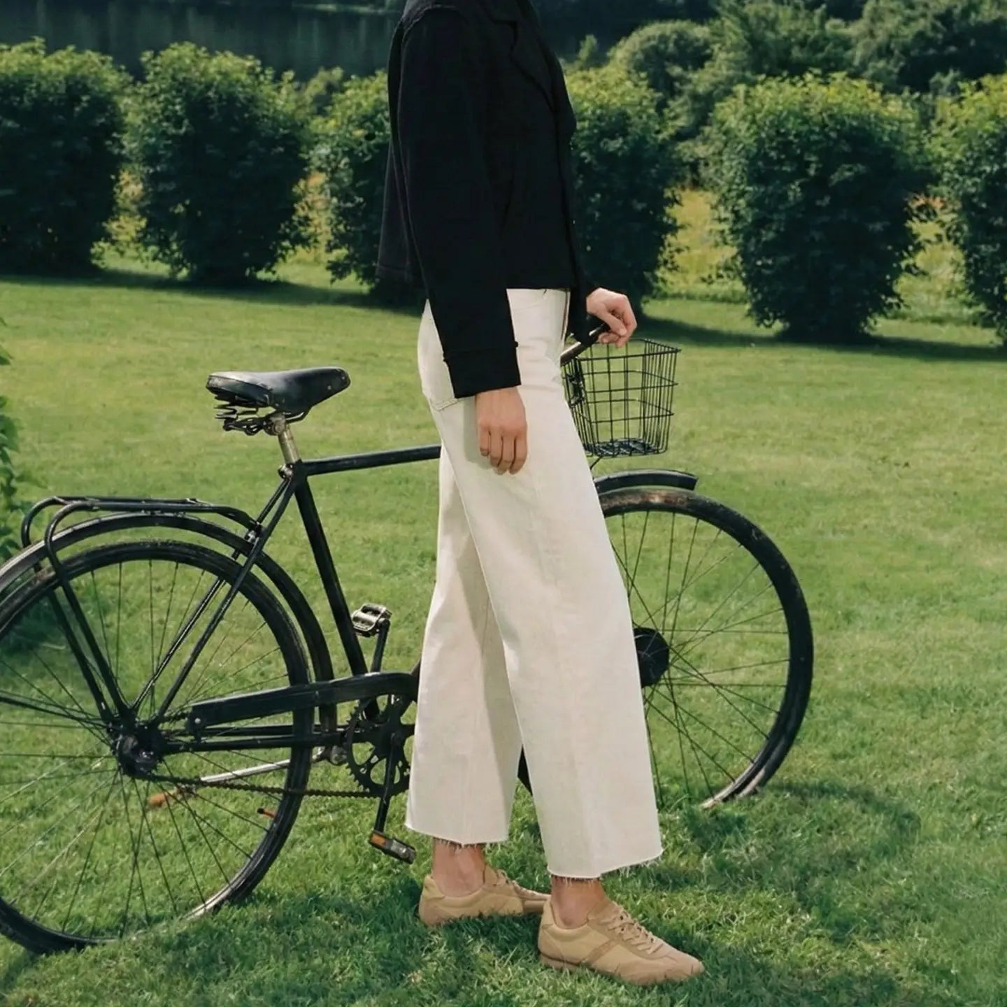 High Rise Crop Wide Leg Jean