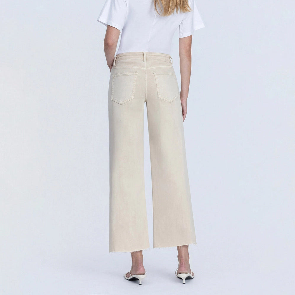 High Rise Crop Wide Leg Jean