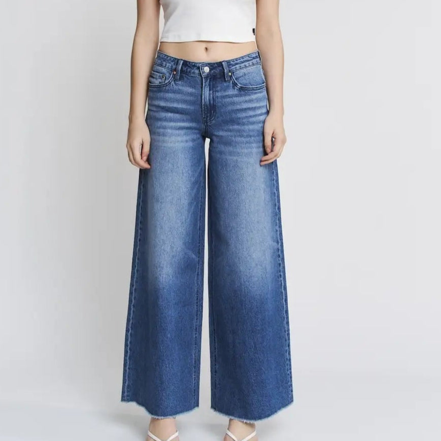 High Rise Wide Leg Jeans
