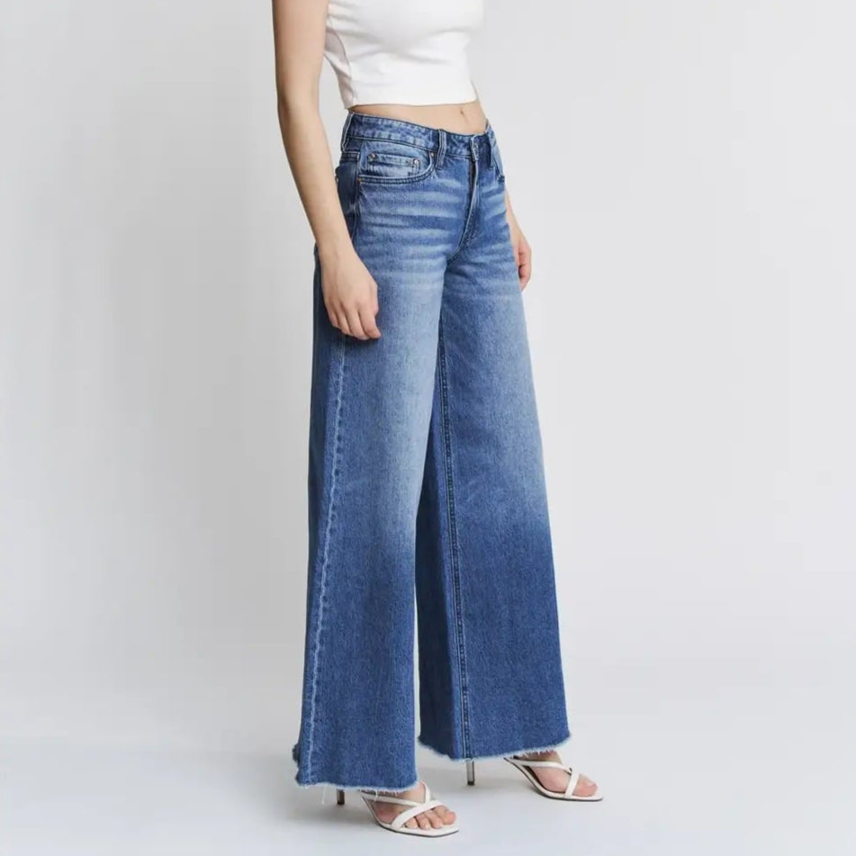 High Rise Wide Leg Jeans