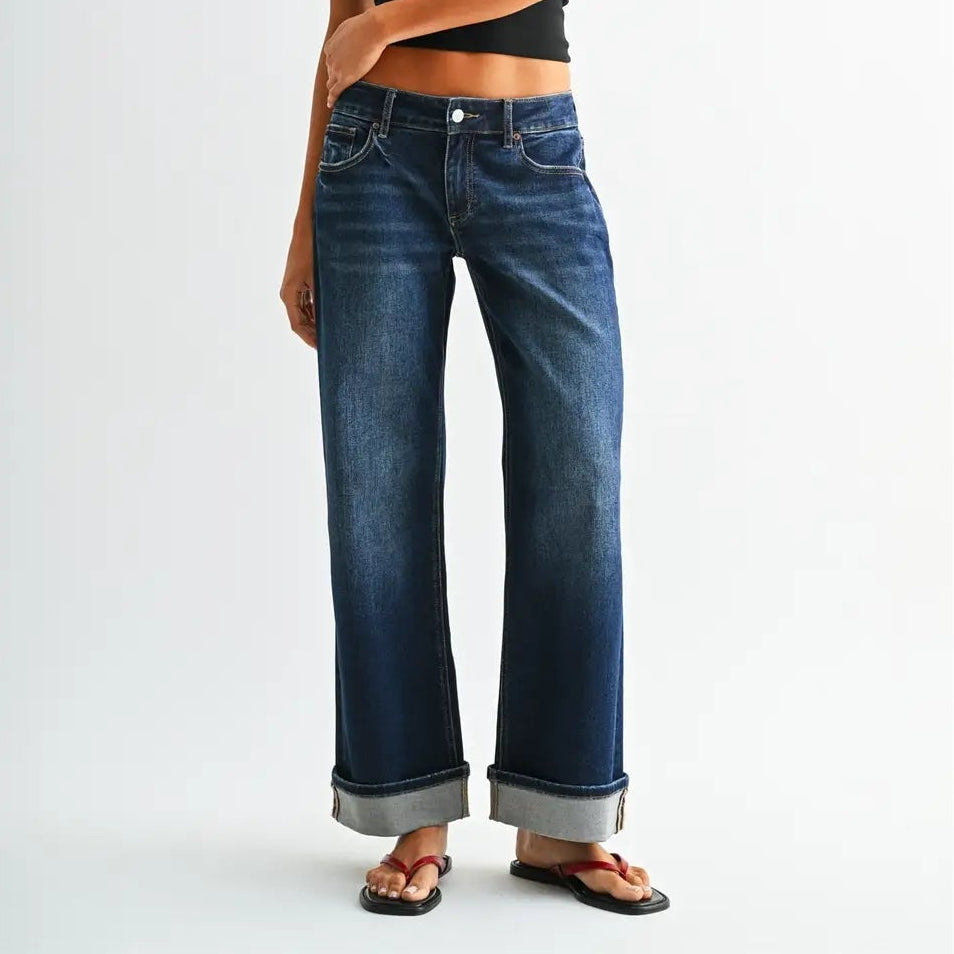 Low Rise Wide Ankle Baggy Jean