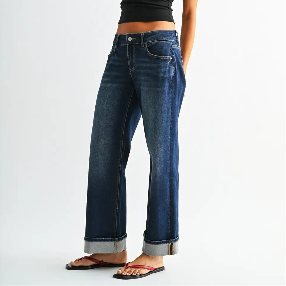 Low Rise Wide Ankle Baggy Jean