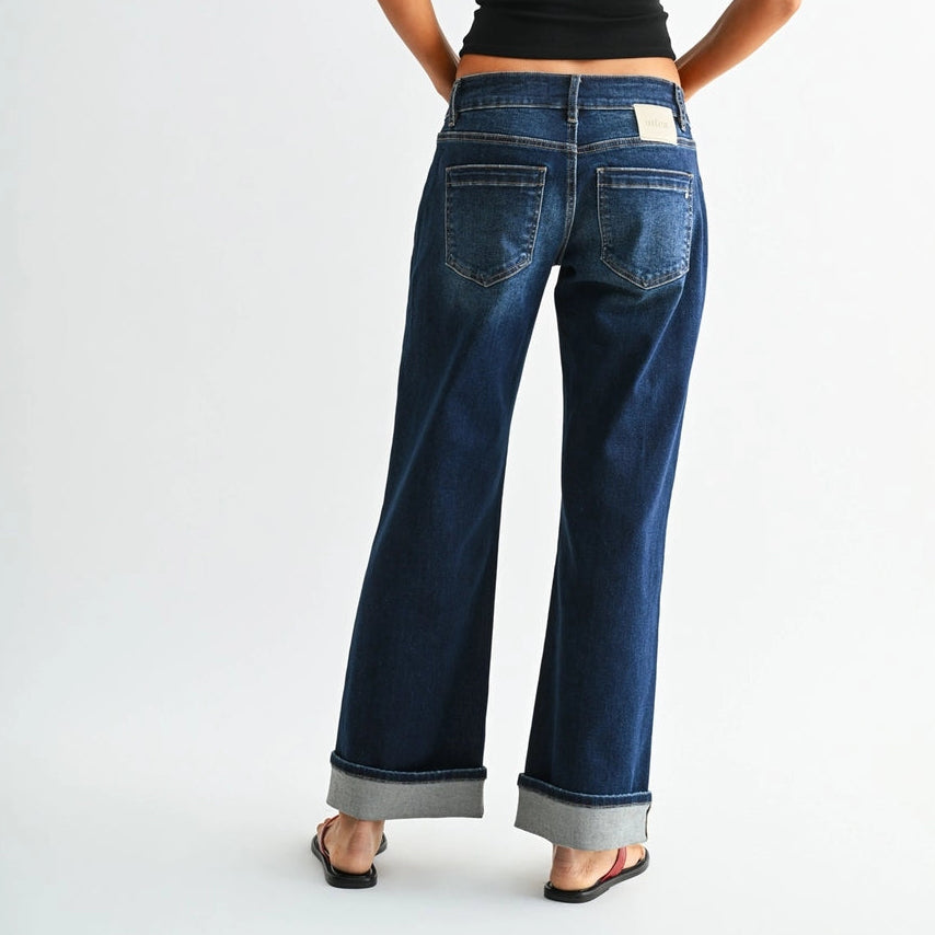Low Rise Wide Ankle Baggy Jean
